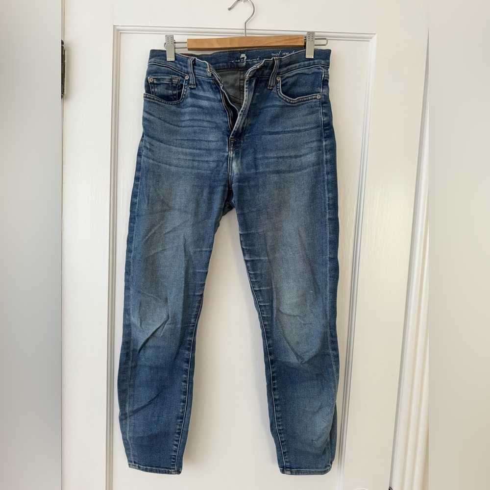 7 for All Mankind High Waist Ankle Gwenevere Jeans, Size 27